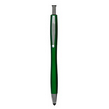 Stylus Click Pen - Green - Pad Printed